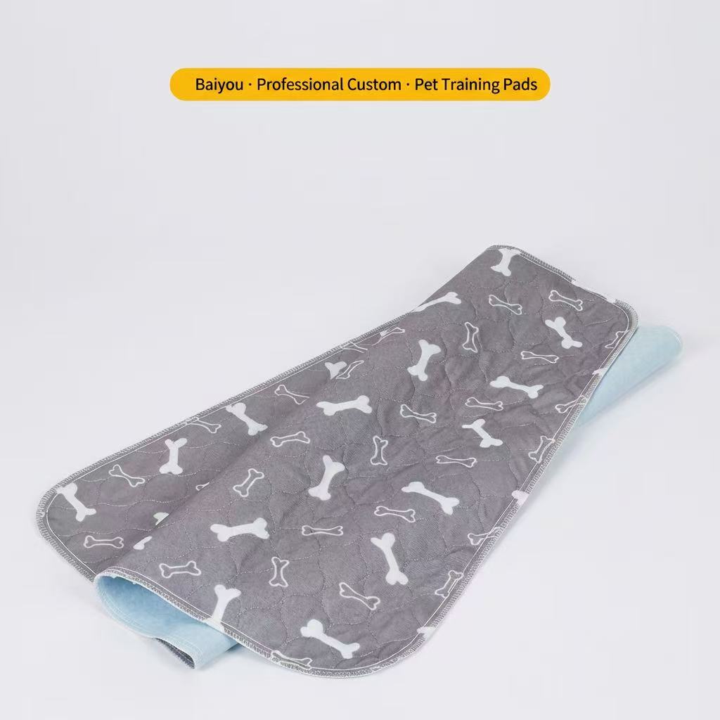 Absorbent Waterproof & Leakproof Non-Slip Machine Washable For Floors Washable Pee Pads Dogs 2 Pack Reusable Puppy Training Pads