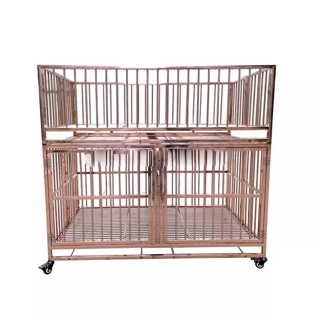 Heavy Duty Double-Layer Stainless Kennel