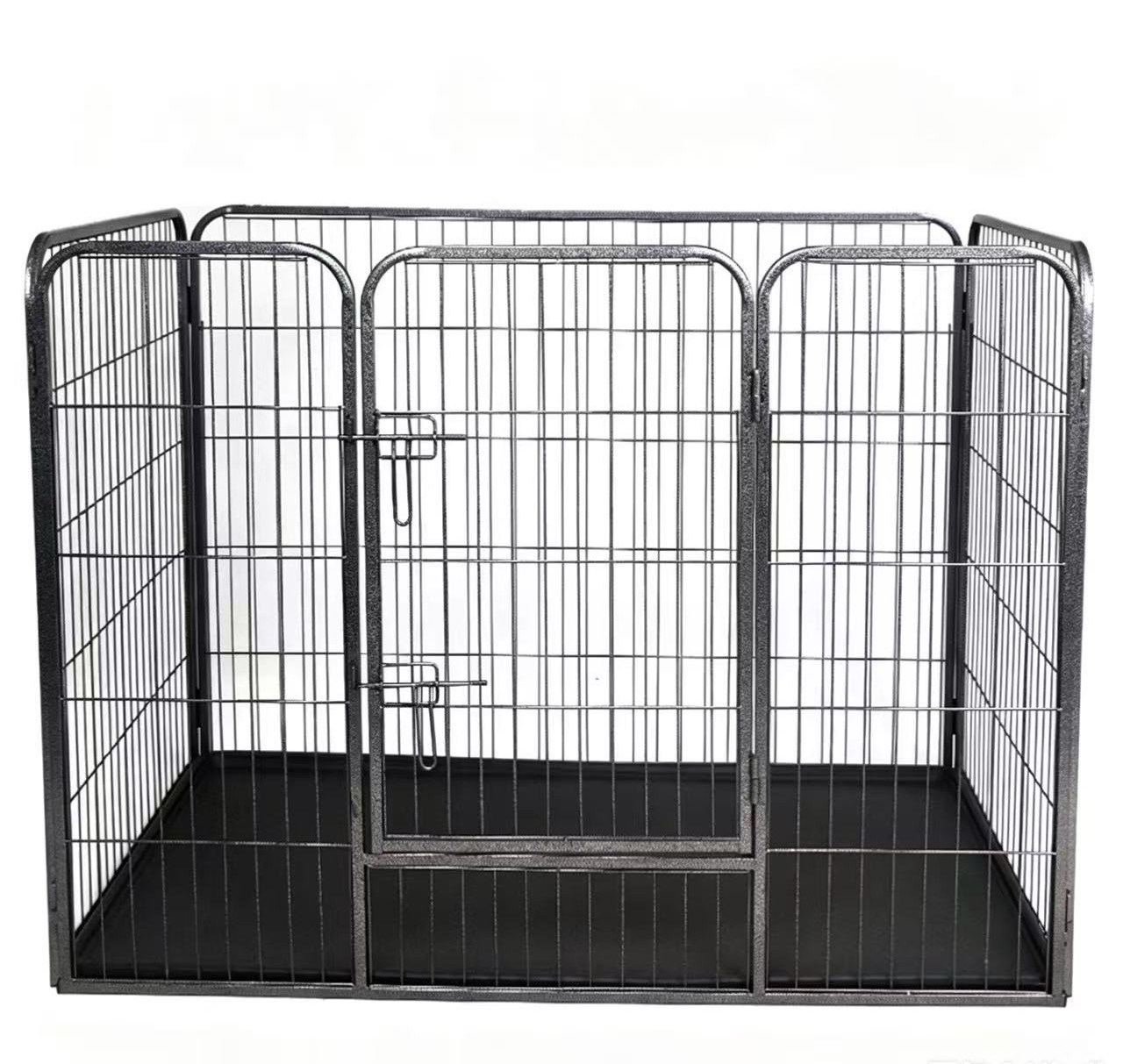 Sturdy Modern Metal 4-Panel Dog Playpen Multi-Shape Training Fence with Customized Color Portable for Indoor & Outdoor Use